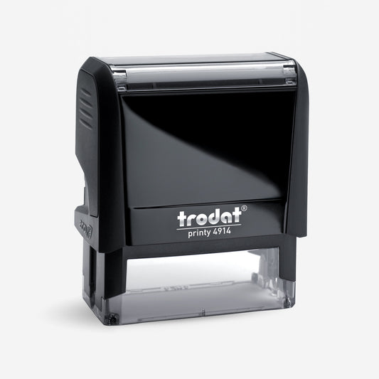 Trodat 4914 Self-Inking Stamp Impression: 1" x 2 1/2"